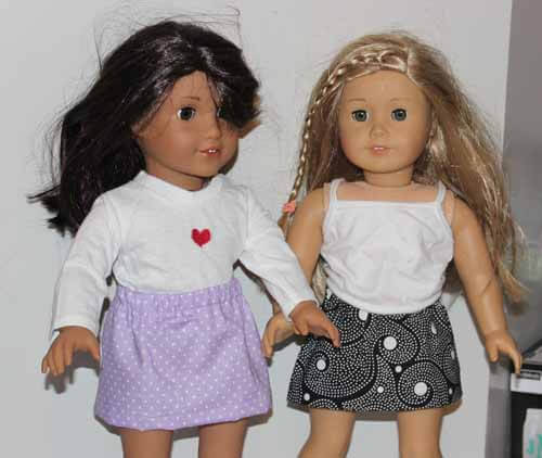 american girl doll skirts