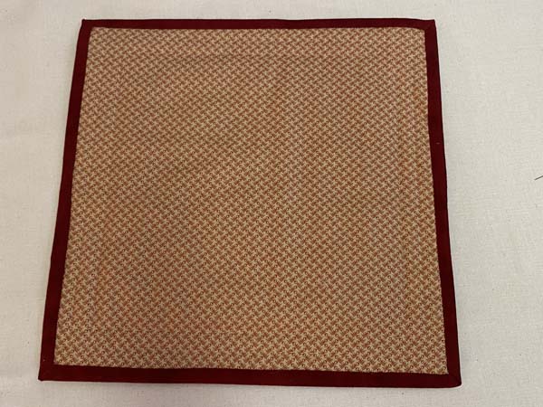 Single Fold Binding Back of finished project