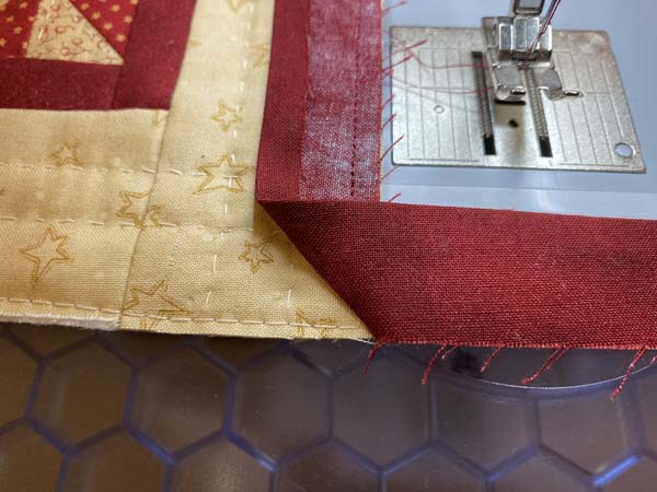 Single Fold Binding Fold along corner