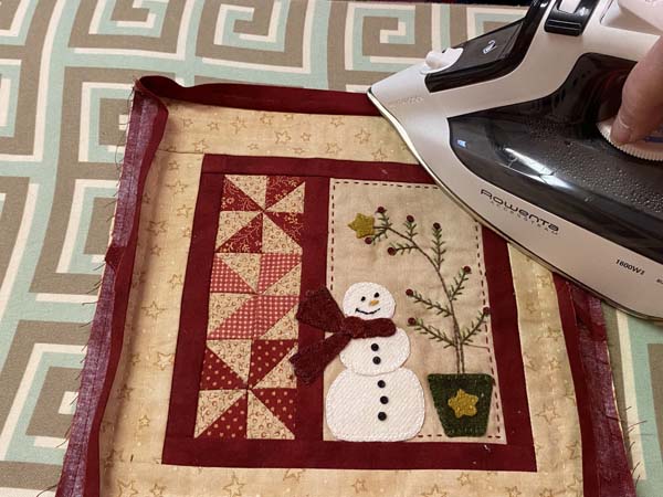 Single Fold Binding Iron binding open