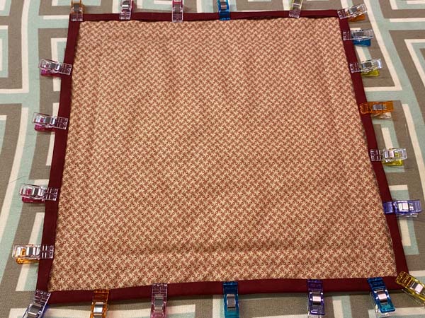 Single Fold Binding Ready to Be Sewn