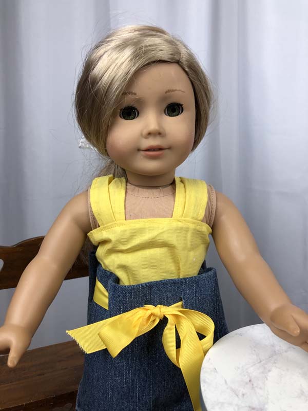 Sleeveless Doll Shirt On Doll