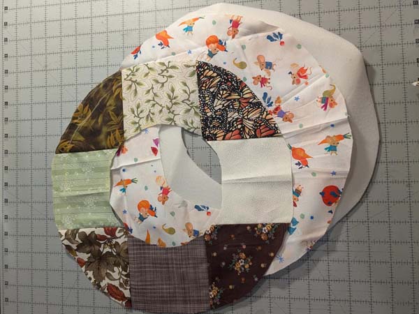 Slouchy Patchwork Witch Hat Cut Brim Pieces