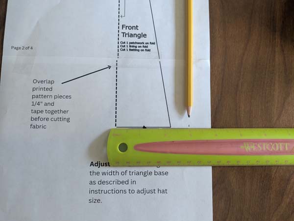 Slouchy Patchwork Witch Hat Making Mark