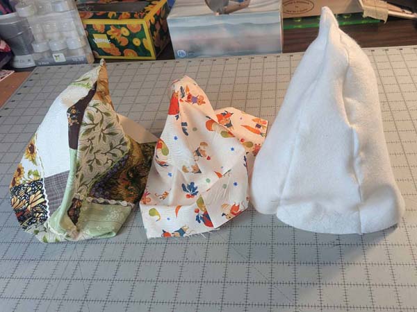 Slouchy Patchwork Witch Hat Sewn Hat Pieces