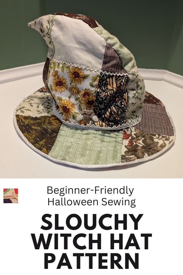 Slouchy Witch Hat - Free Pattern - pin