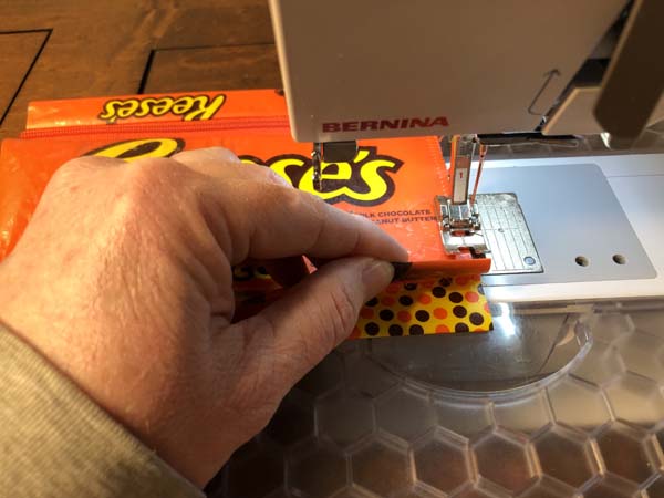 Snack Wrapper Pouch Pleated Bottom Sew Sides and over pleat