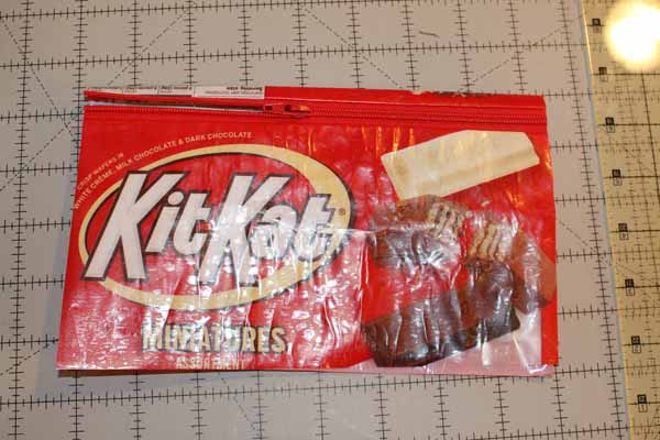 Snack Wrapper Zipper Bag - Fold Wrong Sides Together
