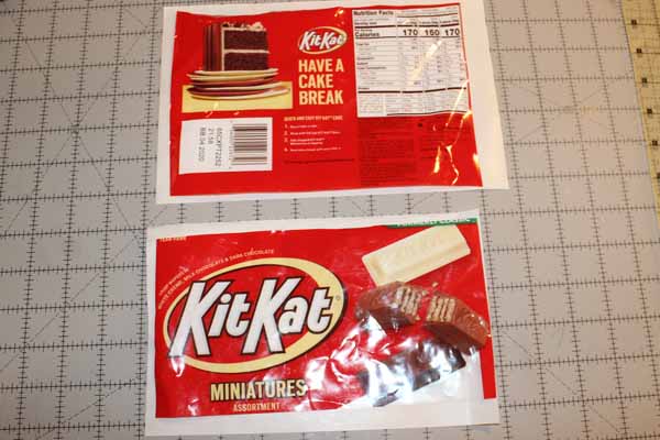 Snack Wrapper Zipper Bag - Front & Back Cut out