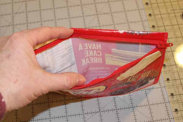 Snack Wrapper Zipper Bag - Inside Finished