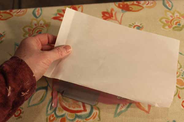 Snack Wrapper Zipper Bag - Paper Backing to Protect when Ironing