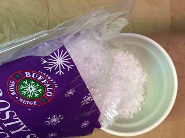 Snow Covered Winter Wreath Tutorial - Prepare Snow