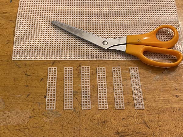 Snowflake Craft Ornament Cut Plastic Canvas Strips