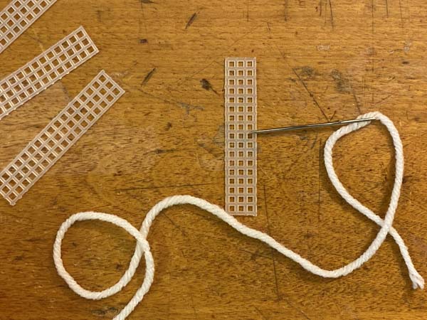 Snowflake Christmas Ornament Needle Threaded