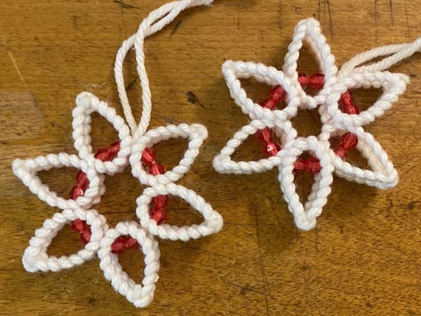 Snowflake Christmas Ornament with Plastic Canvas | Needlepointers.com snowflake-christmas-ornament-with-plastic-canvas-needlepointers-com