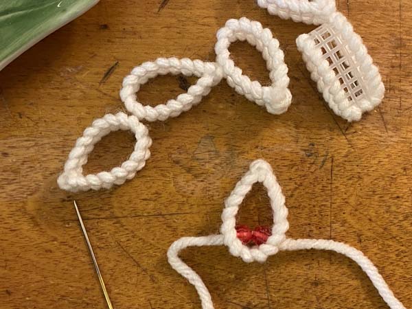 Snowflake Christmas Ornament go through other side