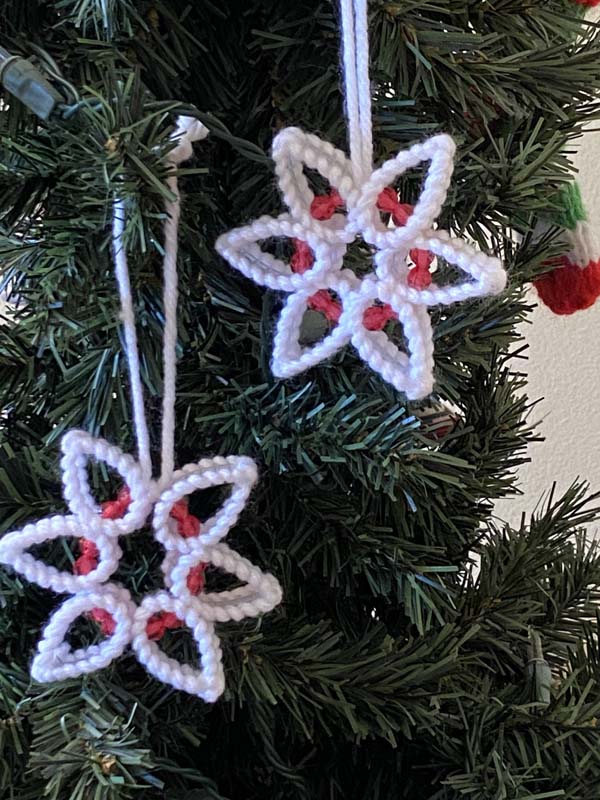Snowflake Christmas Ornament with Plastic Canvas | Needlepointers.com snowflake-christmas-ornament-with-plastic-canvas-needlepointers-com