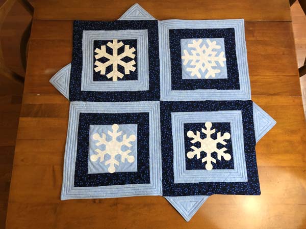 Snowflake Table Topper Complete
