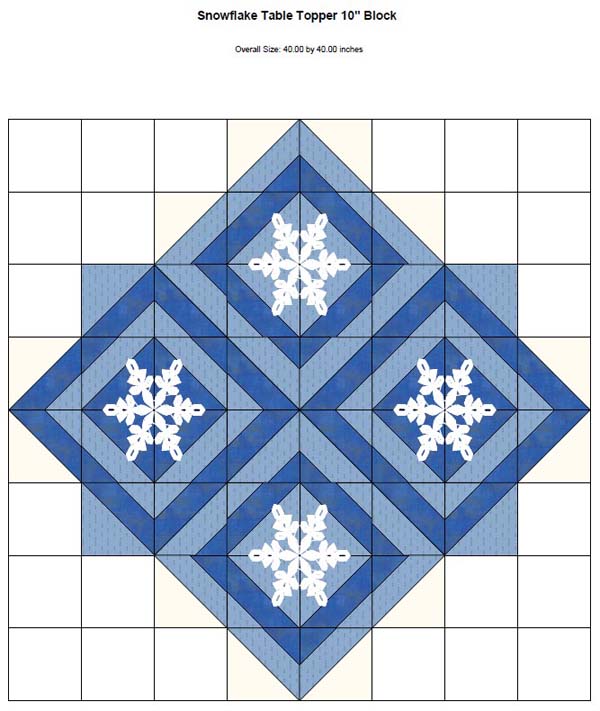Snowflake Table Topper - EQ8