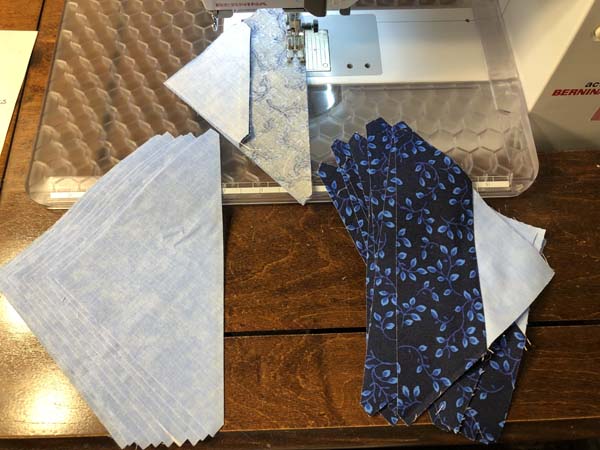 Snowflake Topper 10 Sew Large Triangle to Set