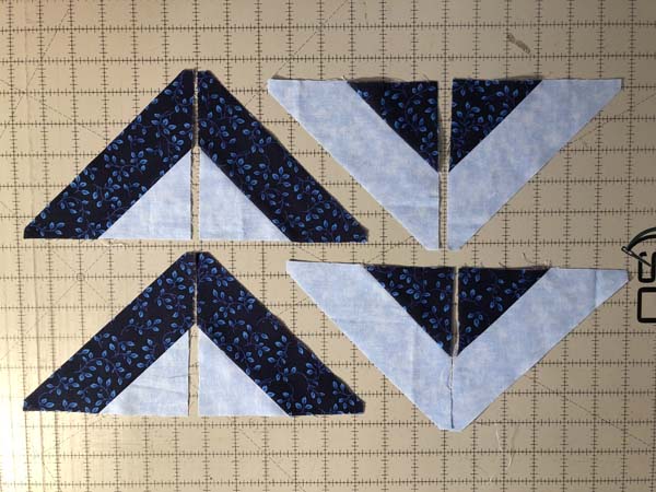 Snowflake Topper 33 Sew Half Blocks Together