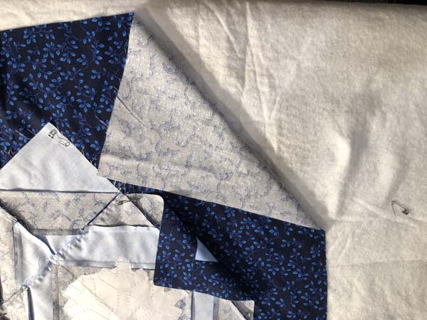 Snowflake Topper 38 Layer with Batting Backing