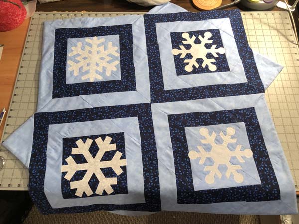Snowflake Topper 51 Ready for Quilting