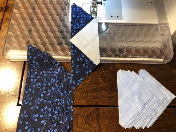 Snowflake Topper 9 Fortify Sew Small Triangle to Trapizoid