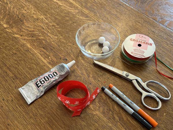 Snowman Ornament 1 Supplies