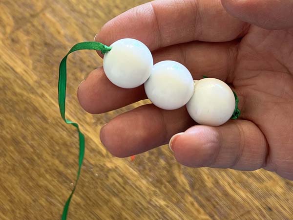 Snowman Ornament 11 Knot Tied