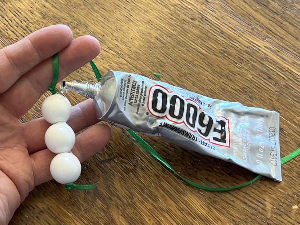 Snowman Ornament 15 Glue Knot