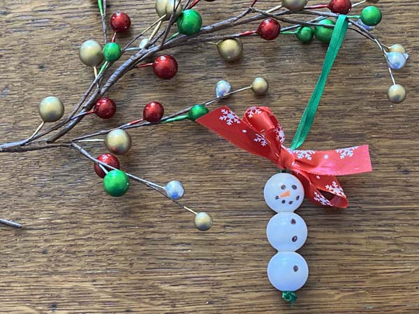 Snowman Ornament Finished Decorative