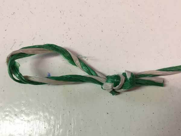 Sock Garland Tutorial - Knot