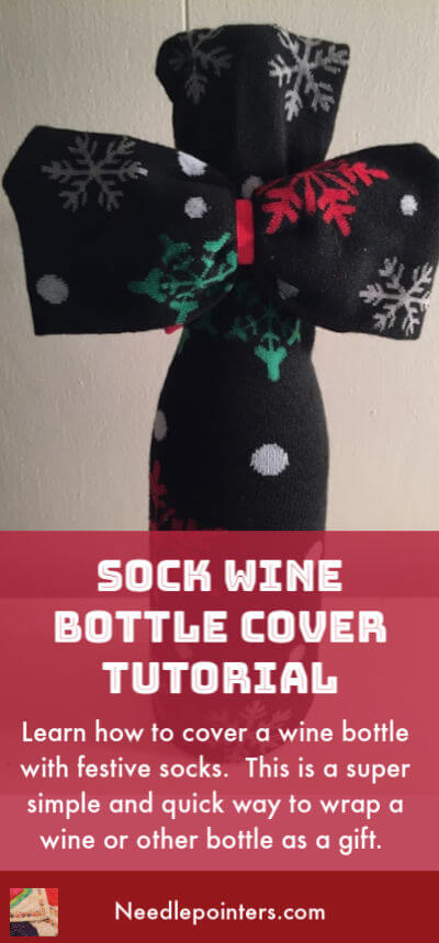 Sock Wine Bottle Cover - 2019 pin