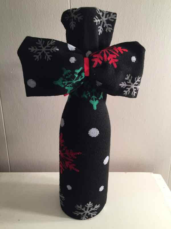 Sock Wine Bottle Cover-Finished
