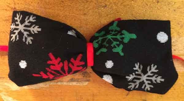 Sock Wine Bottle Cover - Make Bow