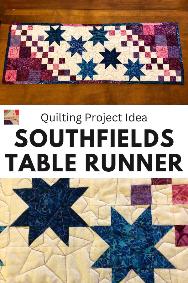 Southfields Table Runner Project - pin
