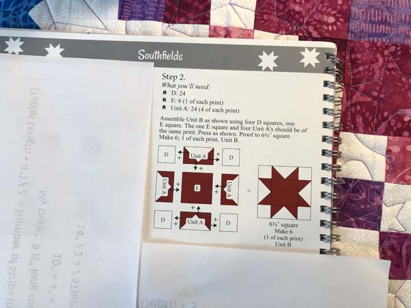 Southfields Table Runner Sample Step