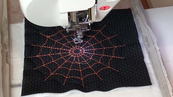 Spider Coasters 12 Stitch Spider Placement Line