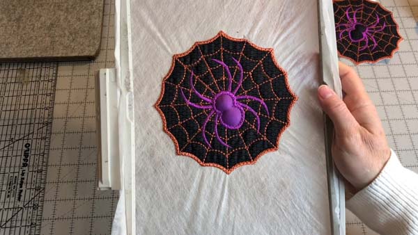 Spider Coasters 33 Finished Coaster In Hoop