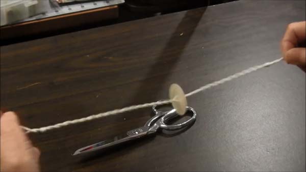 Spinning Button Toy - Playing with toy