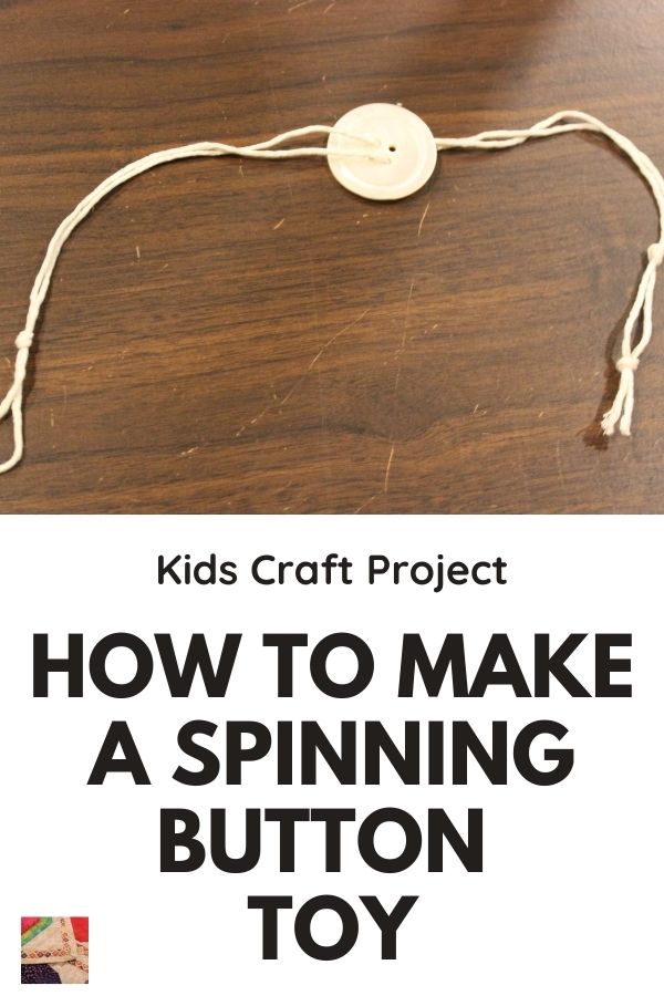 Spinning Button Toy Tutorial - pin