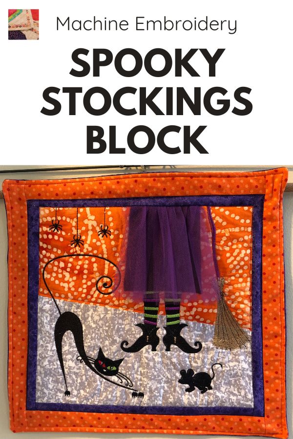 Spooky Stockings Block - pin