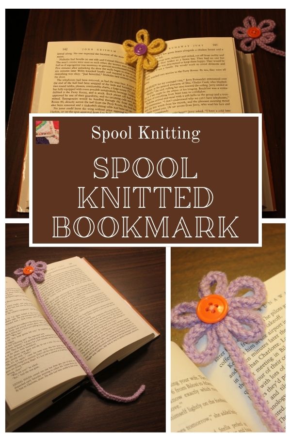 Spool Knitted Bookmark - pin 2