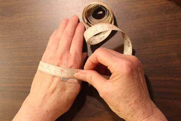 Spool Knitted Braided Bracelet - Measure Hand