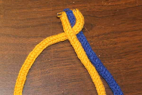 Spool Knitted Braided Bracelet - Braid Step 2