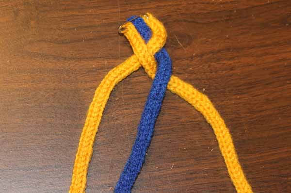 Spool Knitted Braided Bracelet - Braid Step 3