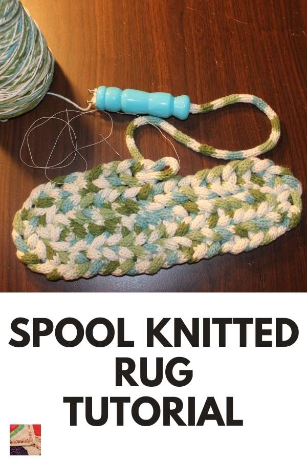 Spool Knitted Rug Tutorial - pin