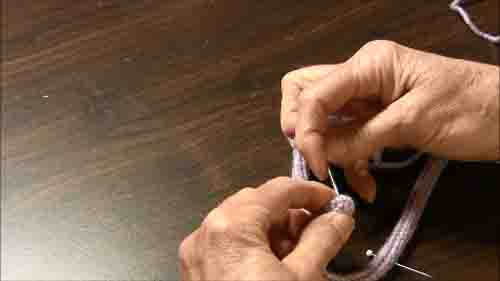 Spool Knitted Flower