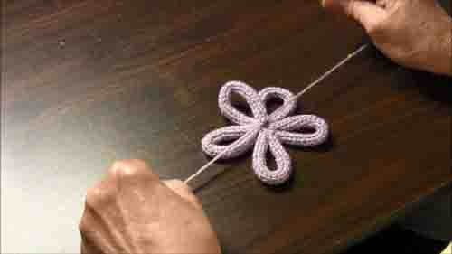 Spool Knitted Flower